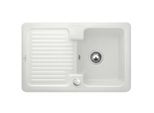 Villeroy & Boch Condor Einbauspüle 674502SM mit Ablaufgarnitur und Exzenterbetätigung, Steam