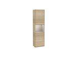 Villeroy und Boch Finion Hochschrank F470HHPC 41,8x151,6x27cm, rechts, Regal Sand Matt Lacquer, Oak Veneer