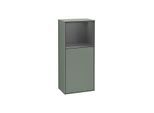Villeroy und Boch Finion Seitenschrank G530GKGM 41,8cm, rechts, Ladestation, Emotion, Regal Anthracite Matt Lacquer, Olive Matt Lacquer