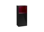 Villeroy und Boch Finion Seitenschrank G520HBPH 41,8cm, links, Ladestation, Emotion, Regal Peony Matt Lacquer, Glossy Black Lacquer