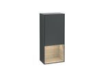 Villeroy und Boch Finion Seitenschrank F540PCHG 41,8x93,6x27cm, links, Regal unten Oak Veneer, Midnight Blue Matt Lacquer