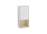 Villeroy und Boch Finion Seitenschrank F540PCMT 41,8x93,6x27cm, links, Regal unten Oak Veneer, White matt lacquer