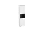 Villeroy und Boch Finion Hochschrank F470PDGF 41,8x151,6x27cm, rechts, Regal Black matt lacquer, Glossy white lacquer