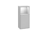 Villeroy und Boch Finion Seitenschrank F520MTGJ 41,8cm, links, Ladestation, Regal White matt lacquer, Light grey matt