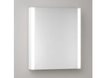 KEUCO Somaris Spiegelschrank mit Beleuchtung 14501511200 65x73,5x13 cm, Wandvorbau, 1 tür, Aufputz, Anschlag links, weiß matt