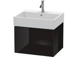 Duravit L-Cube Waschtisch-Unterschrank LC617504040 58,4x 45,9 cm, schwarz hochglanz, 1 Auszug, wandhängend