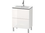 Duravit L-Cube Waschtisch-Unterschrank LC667302222 62 x 39,1 cm, weiß hochglanz, 2 Auszüge, stehend