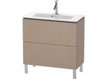 Duravit L-Cube Waschtisch-Unterschrank LC667407575 82 x 39,1 cm, leinen, 2 Auszüge, stehend