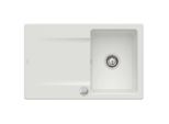Villeroy & Boch Siluet Einbauspüle 333402SM mit Ablaufgarnitur und Exzenterbetätigung, Steam