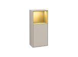 Villeroy und Boch Finion Seitenschrank F530HFHH 41,8cm, rechts, Ladestation, Regal Gold Matt Lacquer, Sand Matt Lacquer