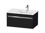 Duravit Ketho Waschtisch-Unterschrank KT641901616 80 x 47,5 cm, Eiche schwarz, 1 Auszug, wandhängend