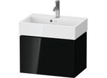 Duravit L-Cube Waschtisch-Unterschrank LC611904040 58,4x39,1x39,4cm, 1 Auszug, wandhängend, schwarz hochglanz