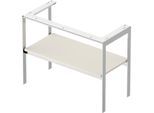 Duravit White Tulip Waschtisch-Konsole WT454103939 98,4 x 45 cm, Nordic Weiß Seidenmatt, bodenstehend, Metall