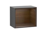 Villeroy und Boch Finion Regalmodul F580GNGK 41,8x35,6x27cm, Regal Walnut Veneer, Anthracite matt