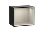 Villeroy und Boch Finion Regalmodul F580HHPH 41,8x35,6x27cm, Regal Sand Matt, Glossy Black Lacquer
