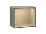 Villeroy und Boch Finion Regalmodul F590PCGM 41,8x35,6x27cm, Ladestation, Regal Oak Veneer, Olive Matt Lacquer