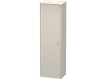 Duravit Brioso Hochschrank BR1330L1091 520x1770x360mm, Taupe, Tür links, Griff Chrom