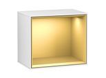 Villeroy und Boch Finion Regalmodul G580HFGF 41,8x35,6x27cm, Emotion, Regal Gold Matt, Glossy white lacquer