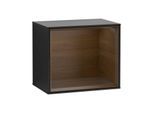Villeroy und Boch Finion Regalmodul F590GNPD 41,8x35,6x27cm, Ladestation, Regal Walnut Veneer, Black matt lacquer