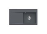 Villeroy und Boch Subway Style 50 Einbauspüle 335100i4 Spülbecken rechts, 900 x 510 mm, graphit CeramicPlus
