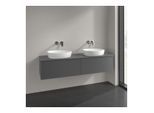 Villeroy und Boch Antao Waschtisch-Unterschrank L39110GK 160x36x50cm, Waschbeckenplattenfarbe Lack, anthracite matt lacquer, Mit Beleuchtung