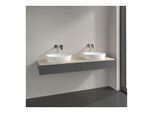 Villeroy und Boch Antao Waschtisch-Unterschrank L17113GK 160x19x50cm, Waschbeckenplattenfarbe botticino, anthracite matt lacquer, Mit Beleuchtung