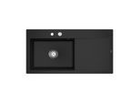 Villeroy und Boch Subway Style 60 Einbauspüle 336202J0 Becken links, Ablaufgarnitur mit Excenterbetätigung, 1000 x 510 mm, Chromit