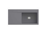 Villeroy und Boch Subway Style 60 Einbauspüle 336101SL Becken rechts, Ablaufgarnitur mit Handbetätigung, 1000 x 510 mm, Stone