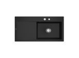 Villeroy und Boch Subway Style 60 Spüle 336102J0 Becken rechts, Ablaufgarnitur mit Excenterbetätigung, 1000 x 510 mm, Chromite