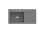 Villeroy und Boch Subway Style 60 Einbauspüle 336202SL Becken links, Ablaufgarnitur mit Excenterbetätigung, 1000 x 510 mm, Stone