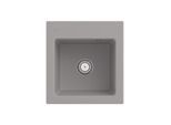 Villeroy und Boch Subway 45 XS Einbauspüle 678101KD mit Ablaufgarnitur, 475 x 510 mm, Handbetätigung, fossil CeramicPlus