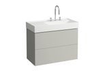 LAUFEN Kartell Waschtisch-Unterschrank H4076080336411 88x60x45cm, 2 Schubladen, kieselgrau