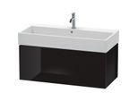 Duravit L-Cube Waschtisch-Unterschrank LC617804040 98,4x 45,9 cm, schwarz hochglanz, 1 Auszug, wandhängend