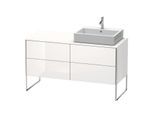 Duravit XSquare Waschtisch-Unterschrank XS4923R2222 140x53,8x54,8cm, 4 Auszüge, rechts, weiß hochglanz