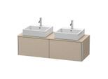 Duravit XSquare Waschtisch-Unterschrank XS4906B7575 140x40x58,4cm, 2 Auszüge, beidseitig, Leinen