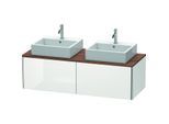 Duravit XSquare Waschtisch-Unterschrank XS4906B8585 140x40x58,4cm, 2 Auszüge, beidseitig, weiß hochglanz