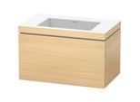 Duravit L-Cube Waschtisch-Unterschrank LC6917N7171 80 x 48 cm, ohne Hahnloch, mediterane eiche, 1 Auszug