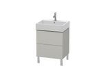 Duravit L-Cube Waschtisch-Unterschrank LC677500707 58,4x 45,9 cm, betongrau matt, 2 Auszüge, stehend