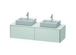 Duravit XSquare Waschtisch-Unterschrank XS4907B3636 160x40x54,8cm, 2 Auszüge, beidseitig, weiß seidenmatt