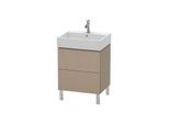 Duravit L-Cube Waschtisch-Unterschrank LC677507575 58,4x 45,9 cm, leinen, 2 Auszüge, stehend
