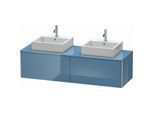 Duravit XSquare Waschtisch-Unterschrank XS4907B4747 160x40x54,8cm, 2 Auszüge, beidseitig, Stone Blue hochglanz