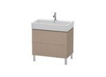 Duravit L-Cube Waschtisch-Unterschrank LC677707575 78,4x 45,9 cm, leinen, 2 Auszüge, stehend