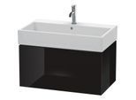 Duravit L-Cube Waschtisch-Unterschrank LC617704040 78,4x 45,9 cm, schwarz hochglanz, 1 Auszug, wandhängend