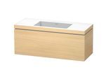 Duravit L-Cube Waschtisch-Unterschrank LC6919N7171 120 x 48 cm, ohne Hahnloch, mediterane eiche, 1 Auszug