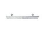 hansgrohe Axor ShowerHeaven Kopfbrause 1200 4jet Axor 12427330 polished black chrome, mit Lichtm. 3500 K