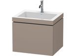 Duravit L-Cube Waschtisch-Unterschrank LC6916O4343 60 x48 cm, 1 Hahnloch, basalt matt, 1 Auszug