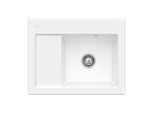 Villeroy und Boch Subway 45 Compact Einbauspüle 331300KG Einbauspüle rechts, 650x220x510mm, snow white CeramicPlus