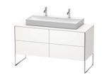 Duravit XSquare Waschtisch-Unterschrank XS4925M3636 140x53,8x54,8cm, 4 Schubkästen, weiß seidenmatt
