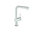 Grohe Minta Touch Küchenarmatur 31360DC1 elektronisch, supersteel, L-Auslauf schwenkabr