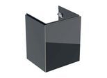 Geberit Acanto Waschtischunterschrank 500608161 44,6x53,4x37,6 cm, Glas schwarz - schwarz matt